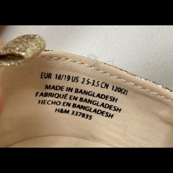 Gold baby flats - Picture 6 of 6